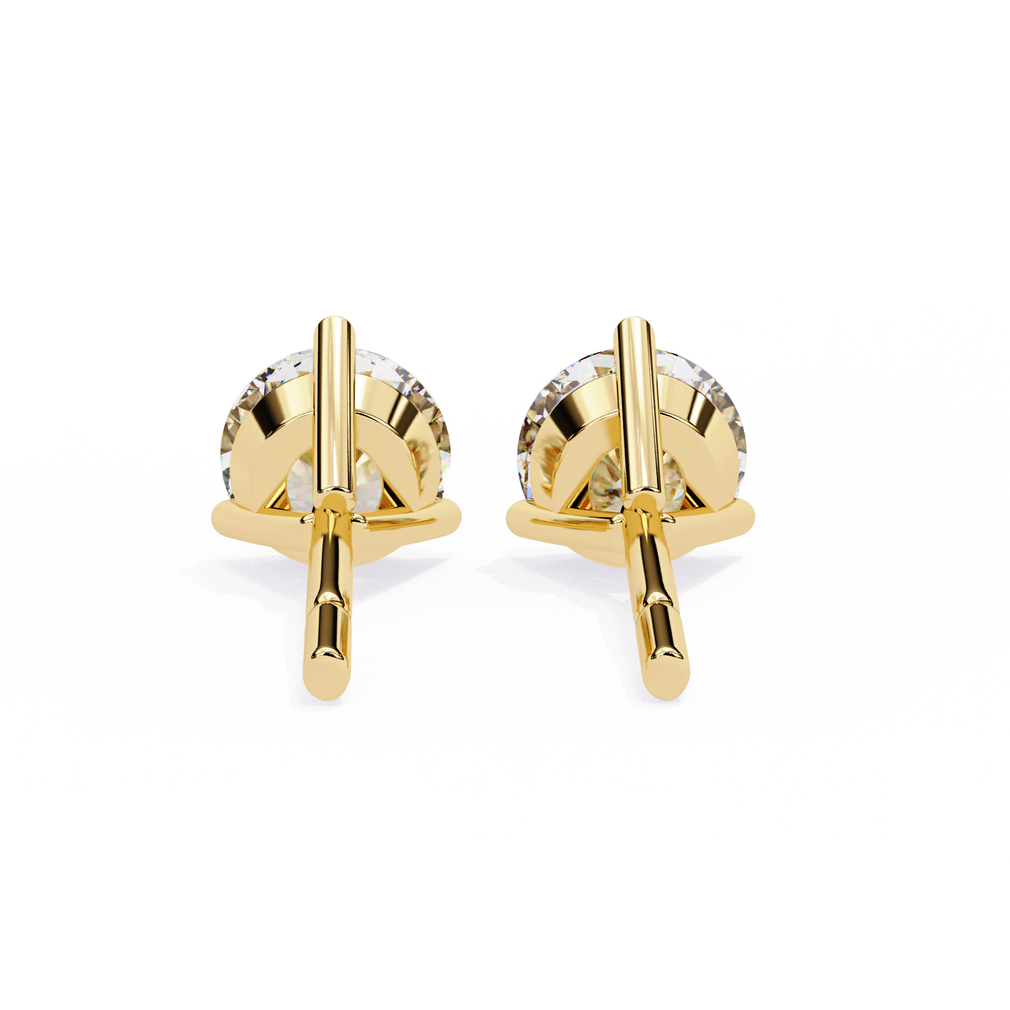 2.57ct Round Diamond Stud Earrings – Solitairekart